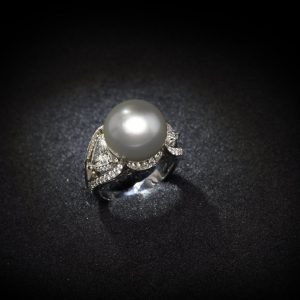 Volcano Pearl Diamond Ring