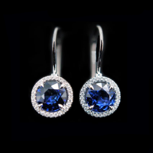 Sapphirus Halo Earrings