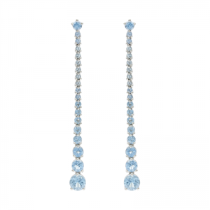 Vapour Blue Topaz  Earrings