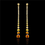 Vapour Yellow Sapphire  Earrings