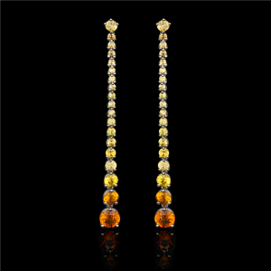 Vapour Yellow Sapphire Earrings