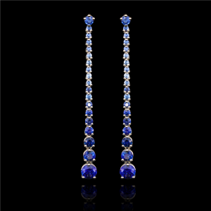 Vapour Blue Sapphire Earrings