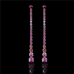 Vapour Sapphire, Topaz and Tourmaline  Earrings