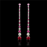 Vapour Diamond and Sapphire  Earrings