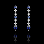Sequential Sapphire Diamonds  Earrings