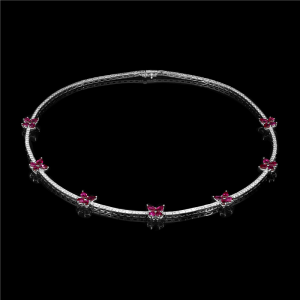 Ruby Solo Piccolo Butterfly Necklace
