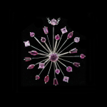 Peacock  Starburst Pendant and Peony Starburst Pendant