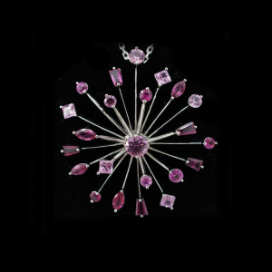 Peacock  Starburst Pendant and Peony Starburst Pendant