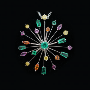 Peacock Starburst Pendant