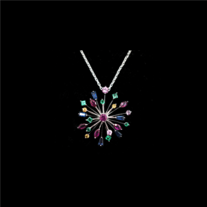 Peacock  Starburst Pendant