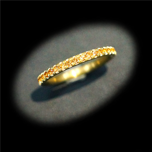 Orange Sapphire Eternity Ring
