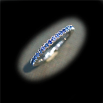 Blue Sapphire Eternity Ring
