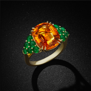 Citrine Smaragdus Ring