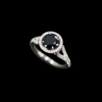 Blue Sapphire Loop Ring