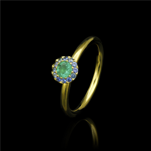 Emerald Allium Ring