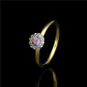 Amethyst Allium Ring