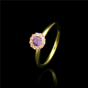 Amethyst Allium Ring