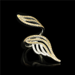 Sapphire and Topaz Wing Ring