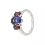 Iolite Tourmaline  Ring