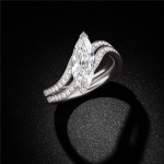 Diamond  Double Helix  Ring