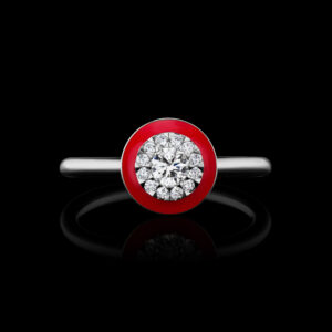 Diamond Happy Circle Ring