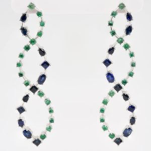 Verum Fluctus Platinum Earrings