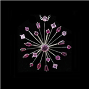 Peacock Starburst Pendant & Peony Starburst Pendant