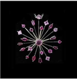 Peacock Starburst Pendant & Peony Starburst Pendant