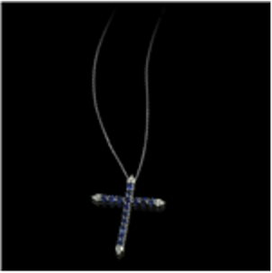 Sapphire and Diamond Pendant