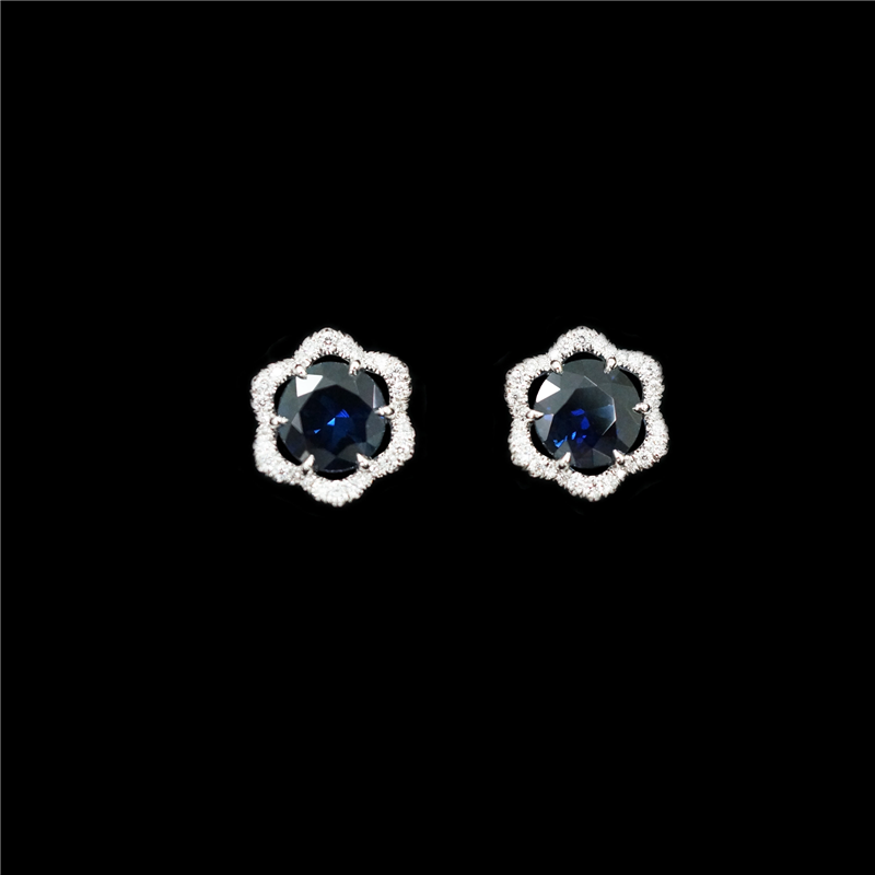 Lily Pad Stud Earrings