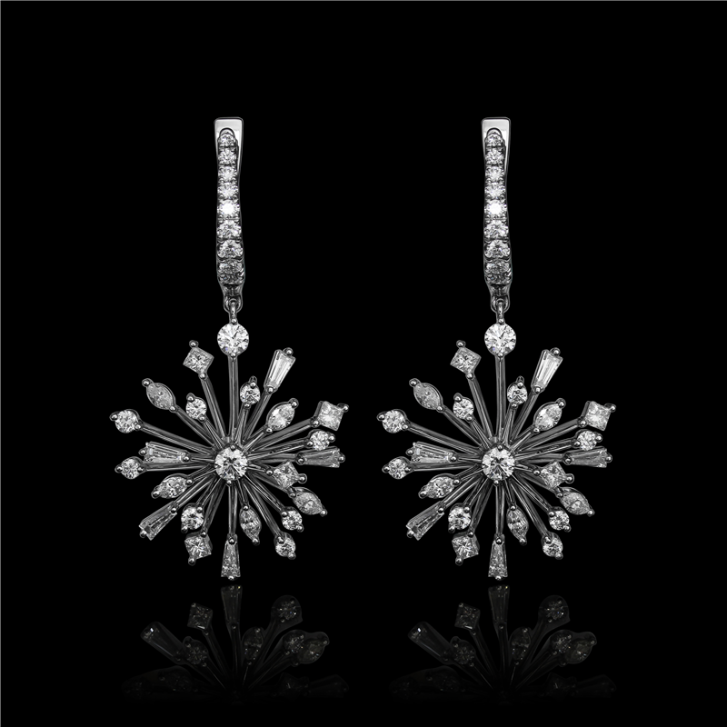 Diamond Starburst Earrings