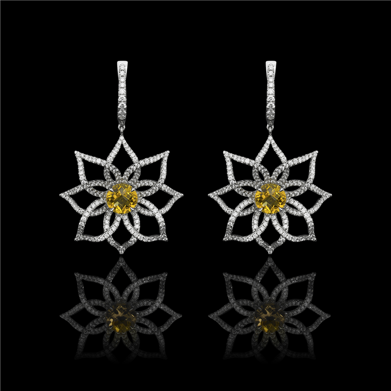Citrine Petals Earrings