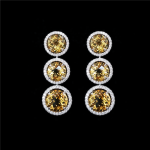 Tre Halo Earrings