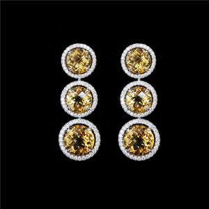 Tre Halo Earrings