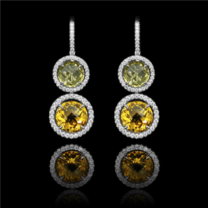 Doppio Halo Pave' Earrings