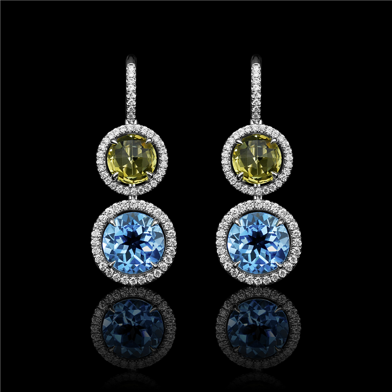 Double Halo Wire Earrings