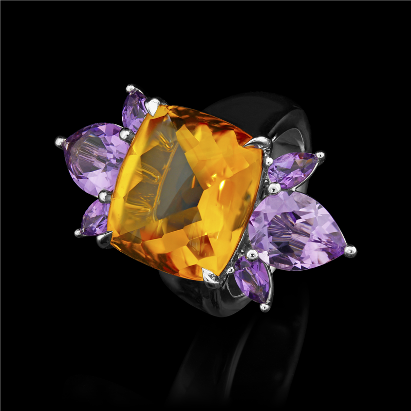 Morning Glory Platinum Rings